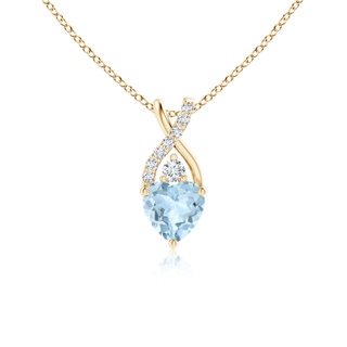 Heart AA Aquamarine