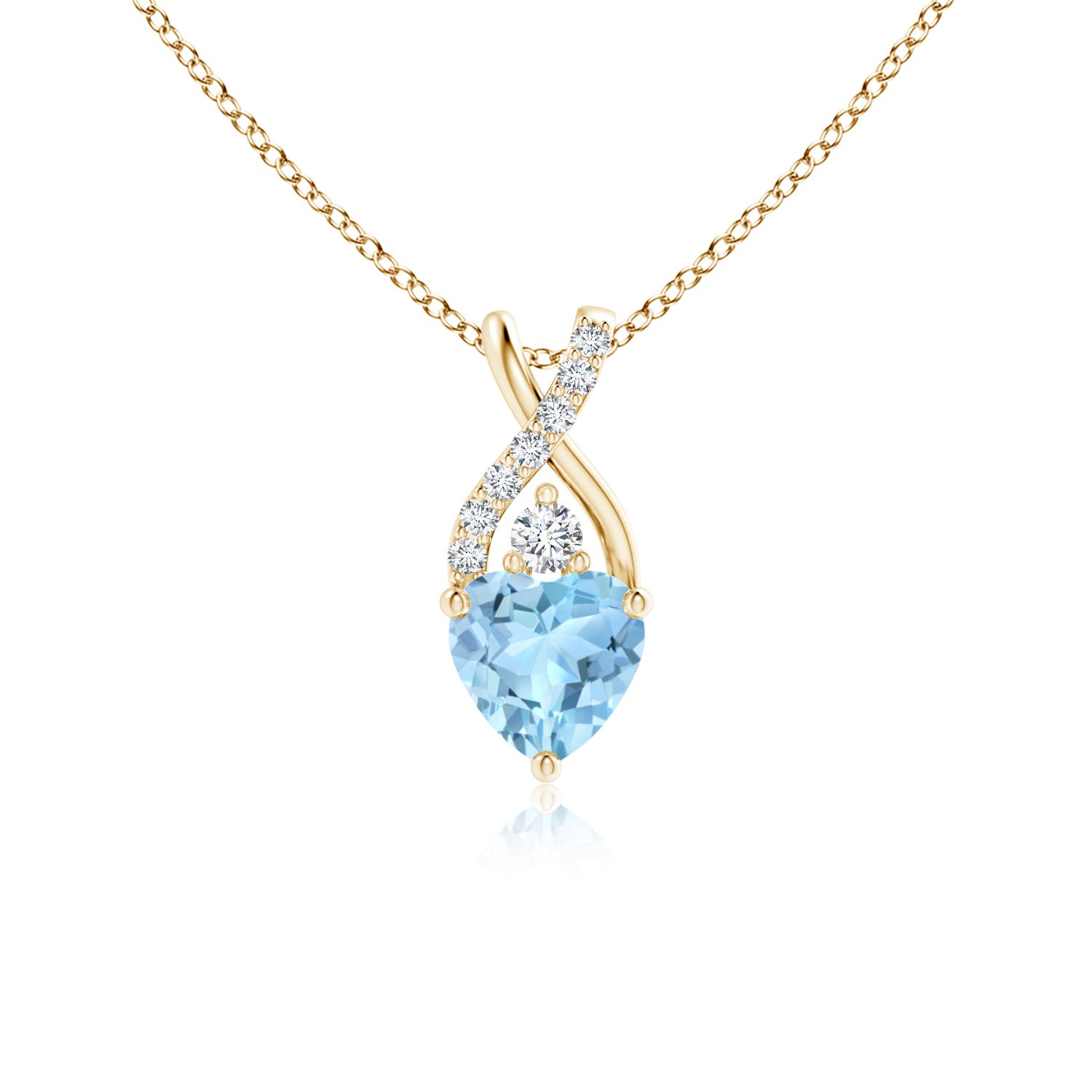 AAA - Aquamarine / 0.41 CT / 14 KT Yellow Gold