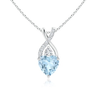 Heart AA Aquamarine