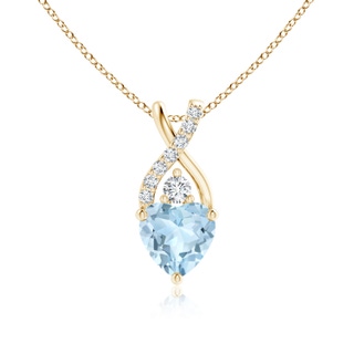 Heart AA Aquamarine