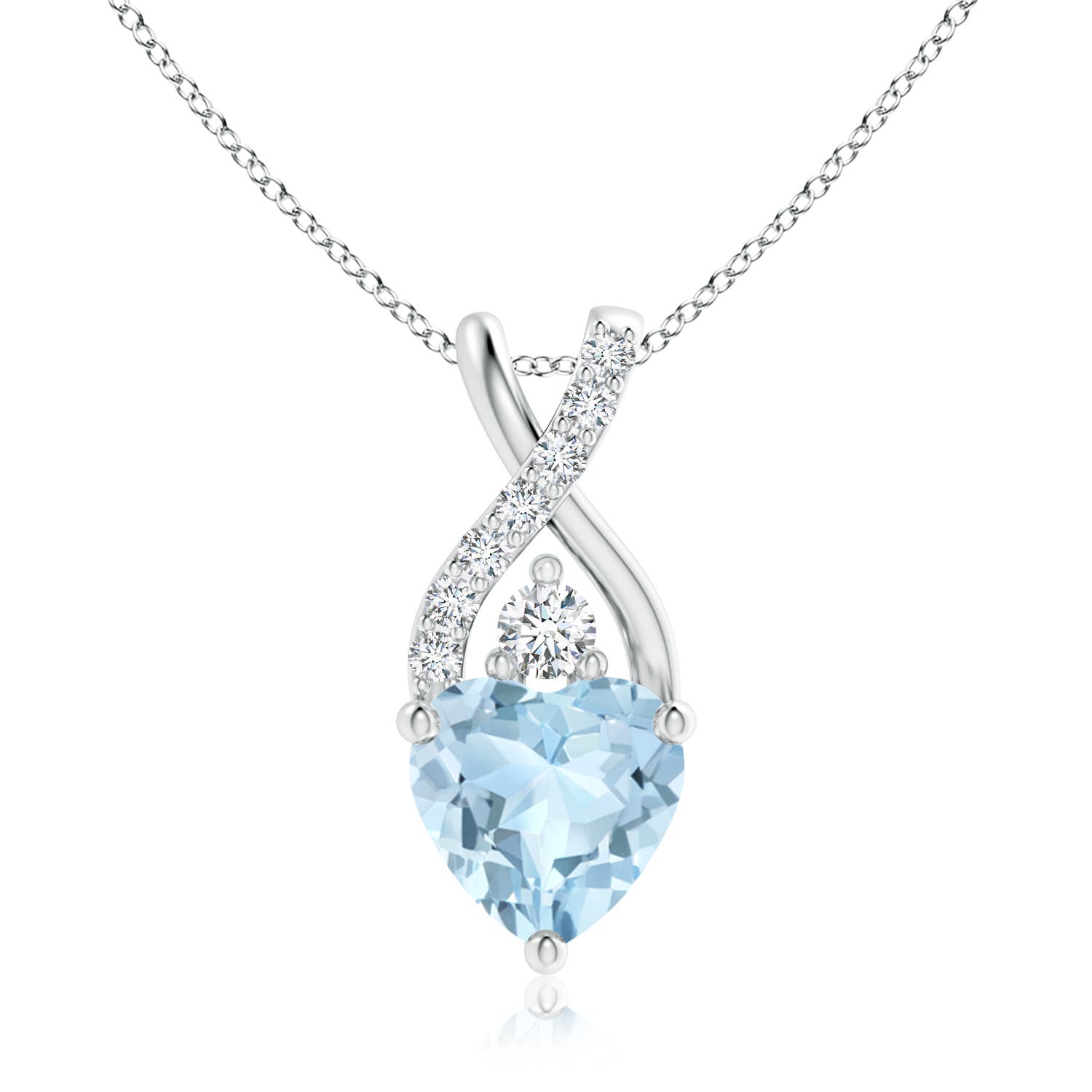 AA - Aquamarine / 1.05 CT / 14 KT White Gold