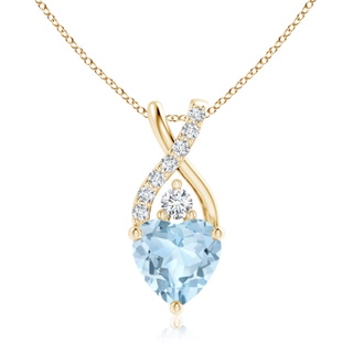 Heart AA Aquamarine