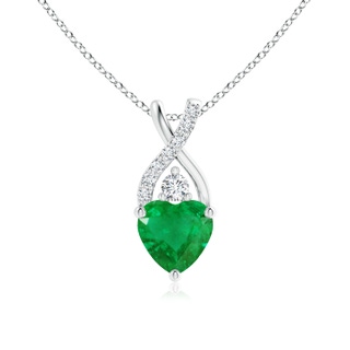 Heart AA Emerald