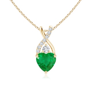 Heart AA Emerald