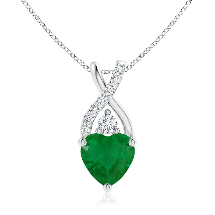 A - Emerald / 1.35 CT / 14 KT White Gold