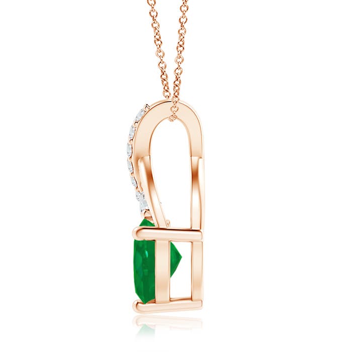 AA - Emerald / 1.35 CT / 14 KT Rose Gold