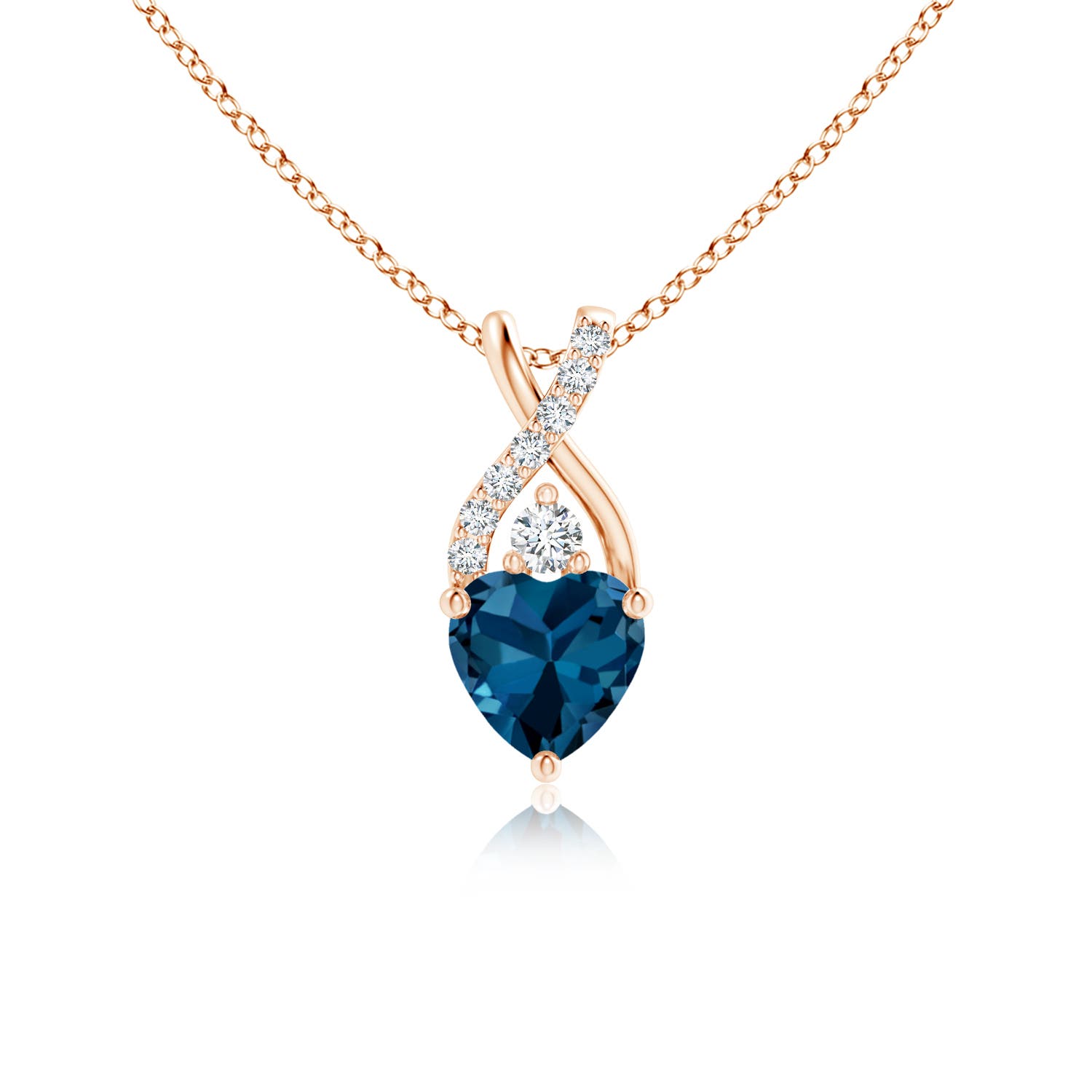 AAA - London Blue Topaz / 0.66 CT / 14 KT Rose Gold