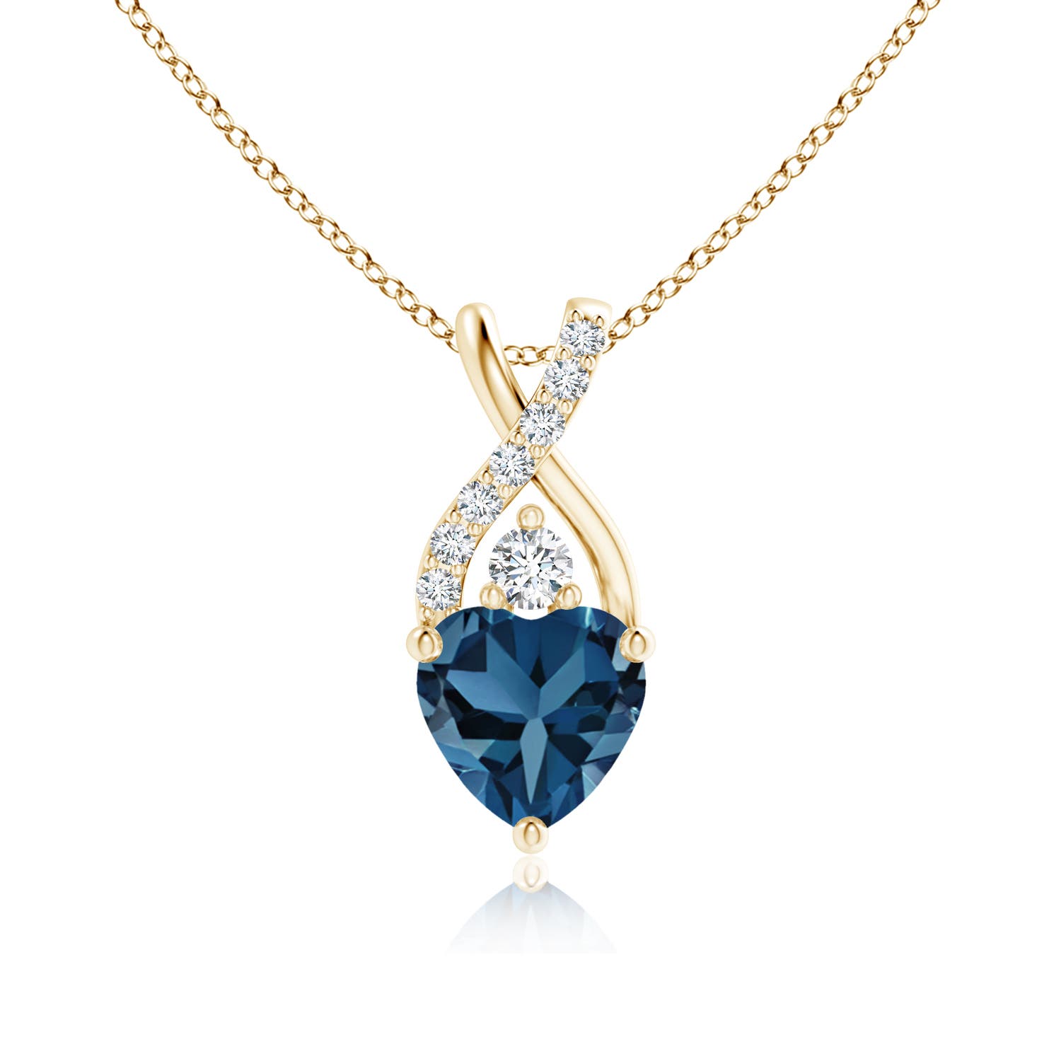 AA - London Blue Topaz / 1.02 CT / 14 KT Yellow Gold