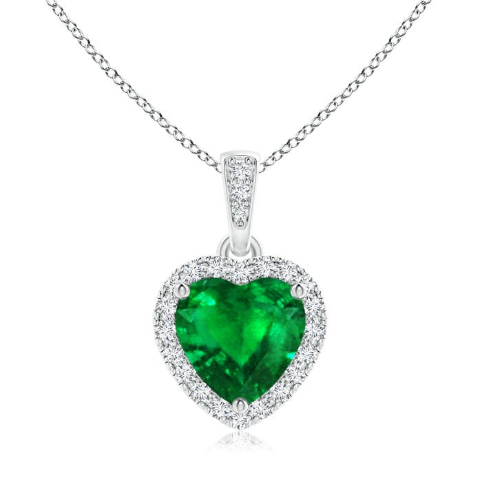 AAAA - Emerald / 1.38 CT / 14 KT White Gold