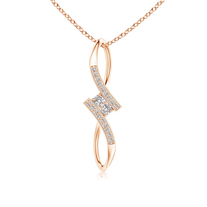 I-J, I1-I2 / 0.22 CT / 14 KT Rose Gold