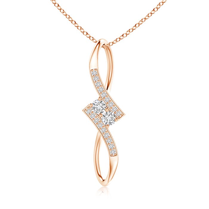 H, SI2 / 0.39 CT / 14 KT Rose Gold