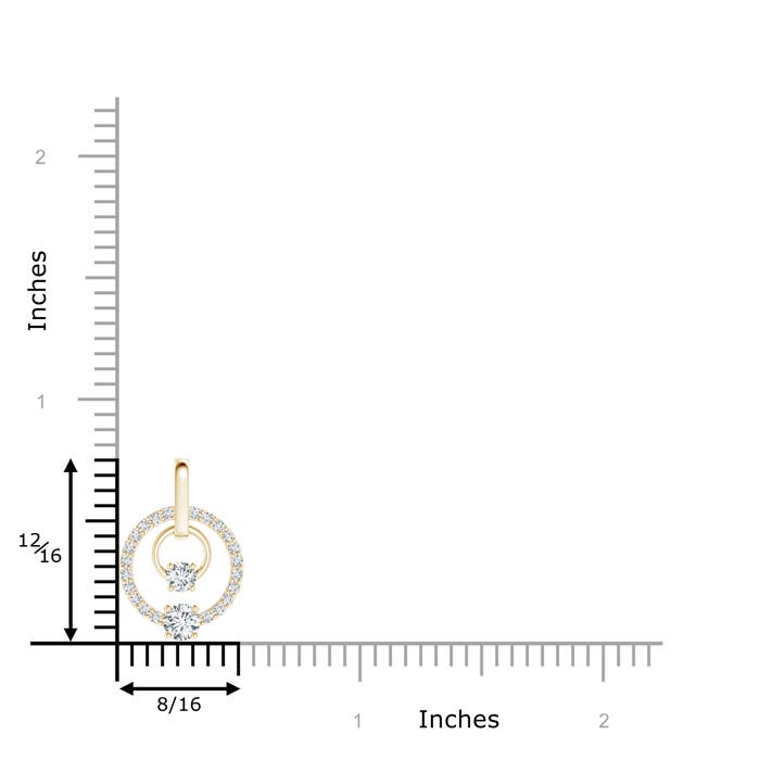 F-G, VS / 0.49 CT / 14 KT Yellow Gold