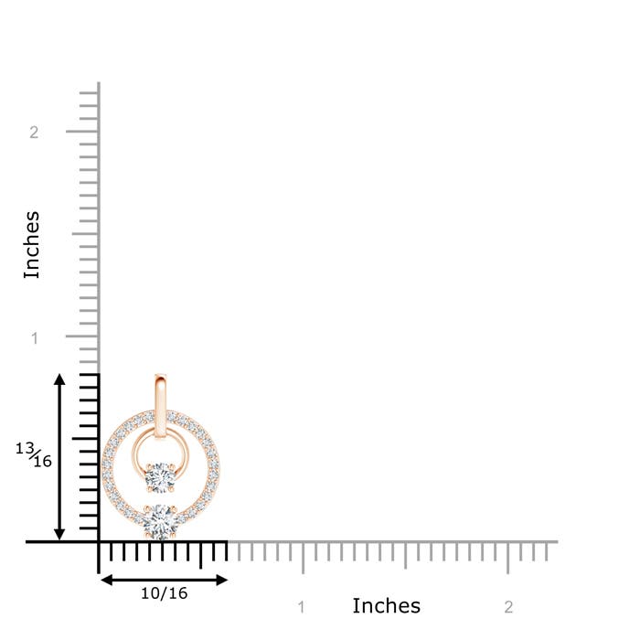 F-G, VS / 0.76 CT / 14 KT Rose Gold