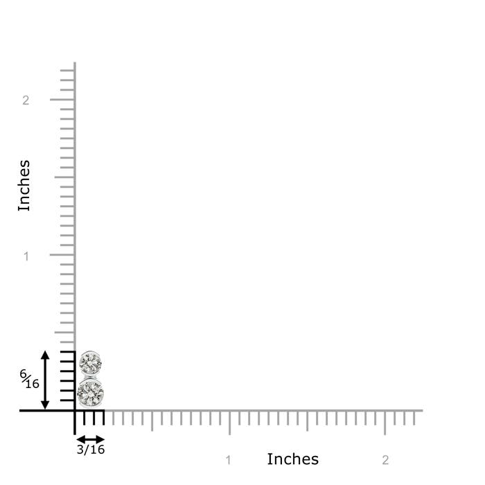 K, I3 / 0.46 CT / 14 KT White Gold