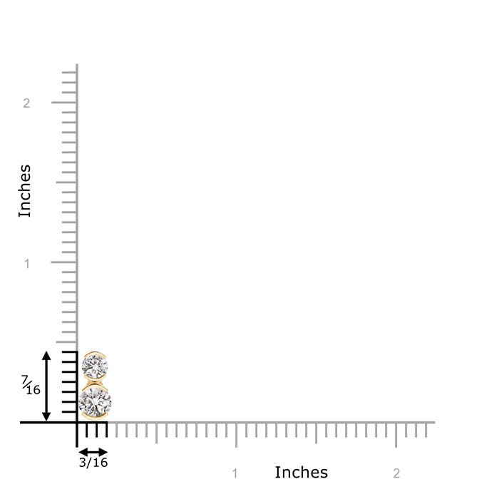 I-J, I1-I2 / 0.73 CT / 14 KT Yellow Gold