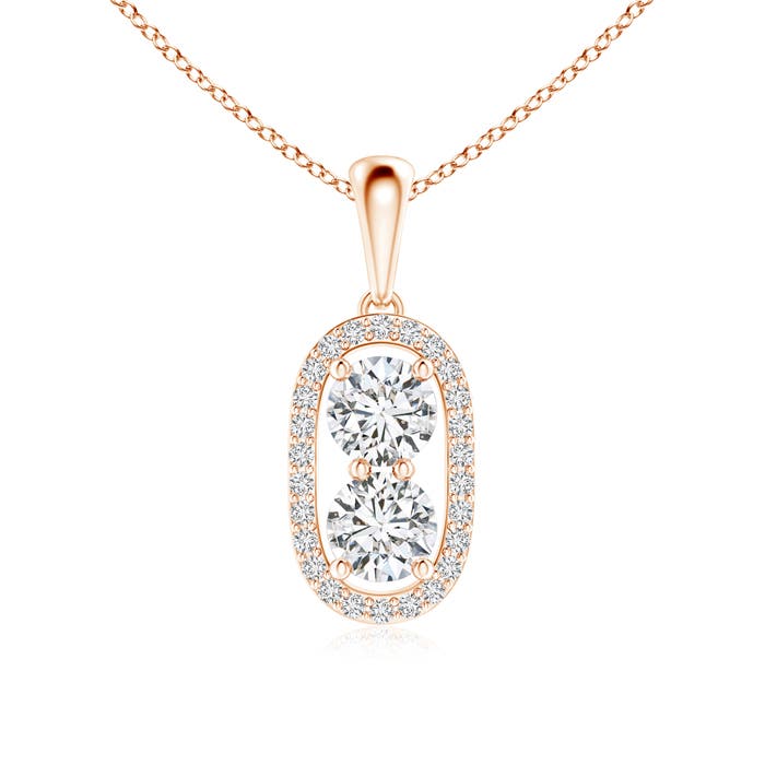 H, SI2 / 0.77 CT / 14 KT Rose Gold