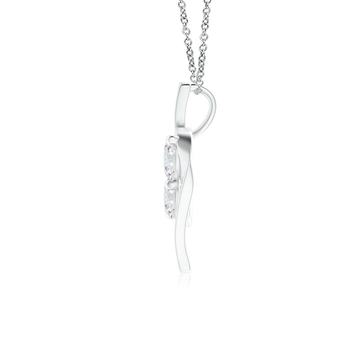 4mm GVS2 Double Diamond Bypass Pendant in P950 Platinum product image