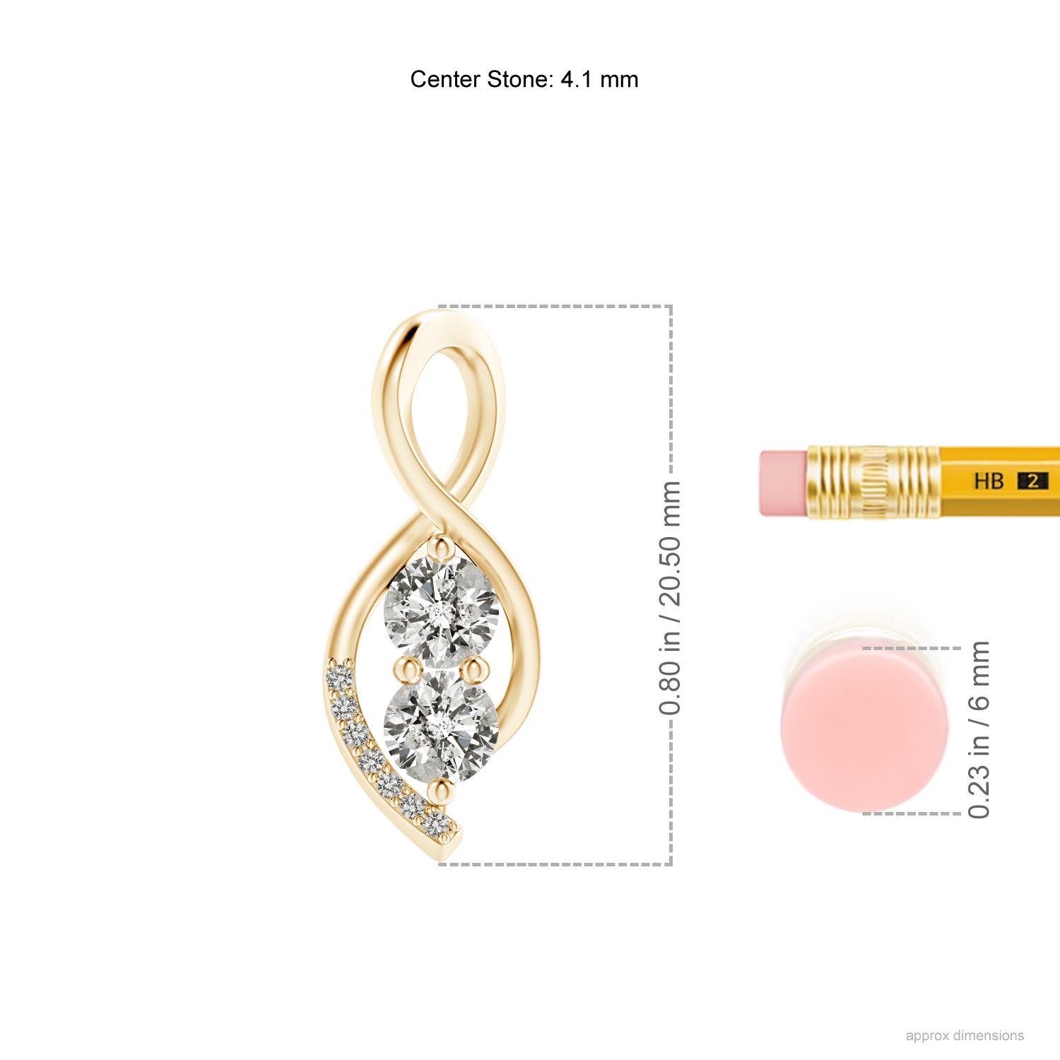 K, I3 / 0.54 CT / 14 KT Yellow Gold