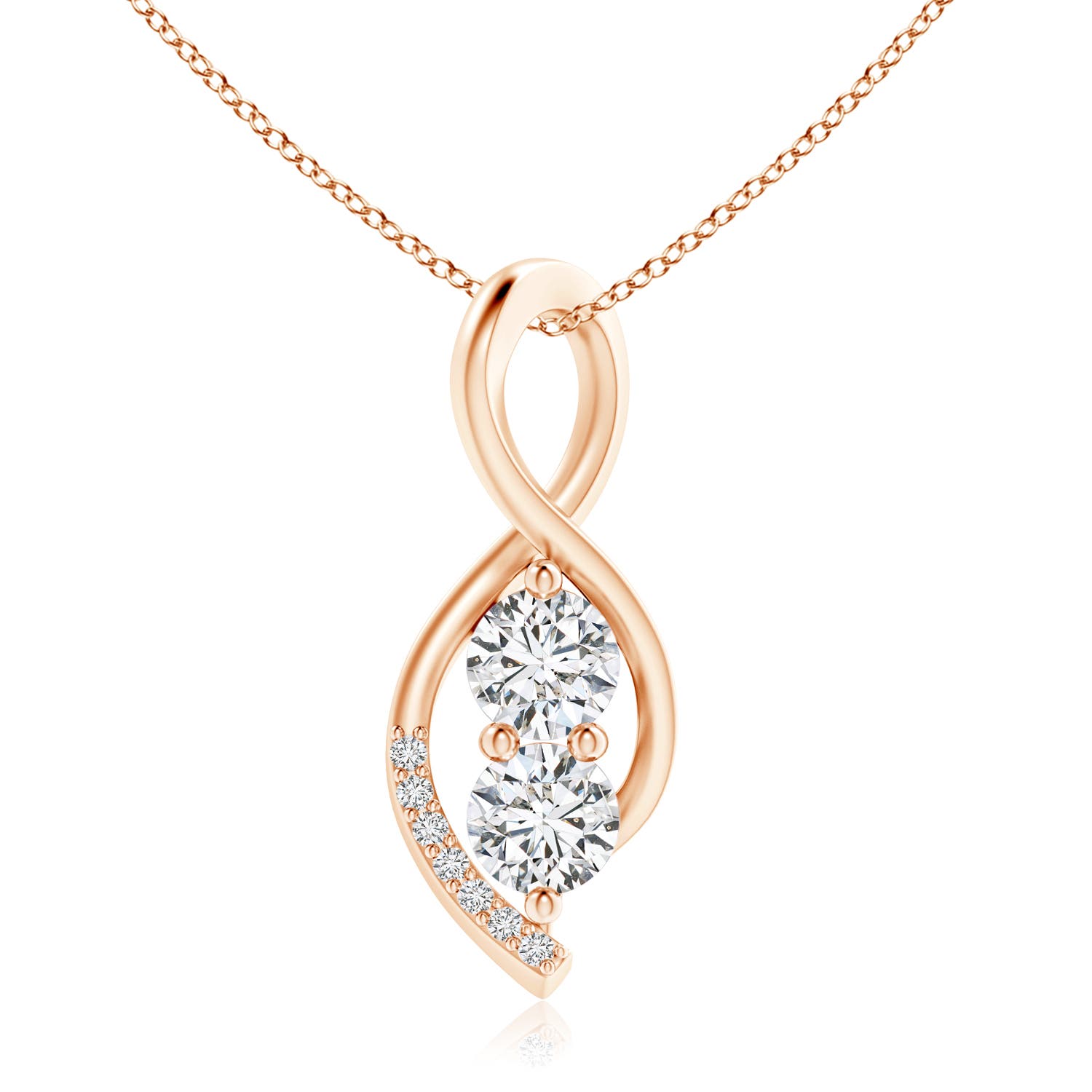 H, SI2 / 1 CT / 14 KT Rose Gold