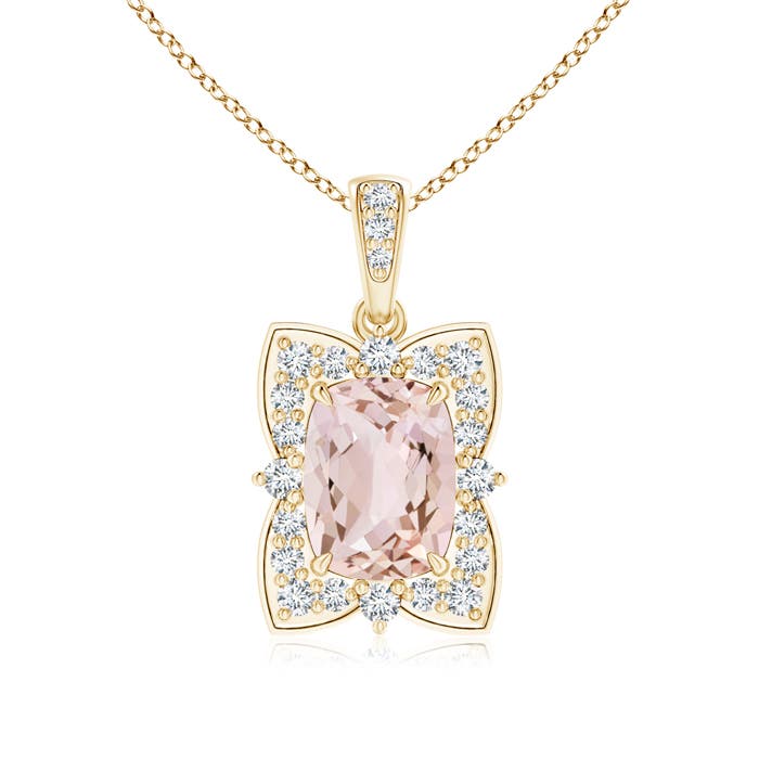 AA - Morganite / 1.47 CT / 14 KT Yellow Gold