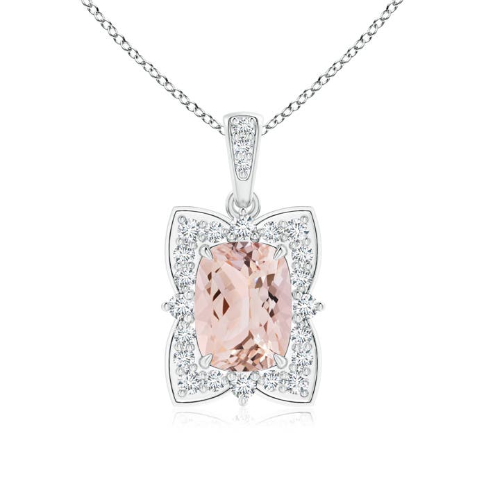 AAA - Morganite / 1.47 CT / 14 KT White Gold