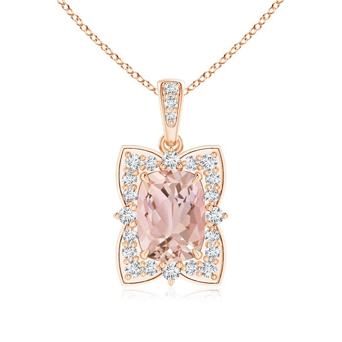 AAAA - Morganite / 1.47 CT / 14 KT Rose Gold