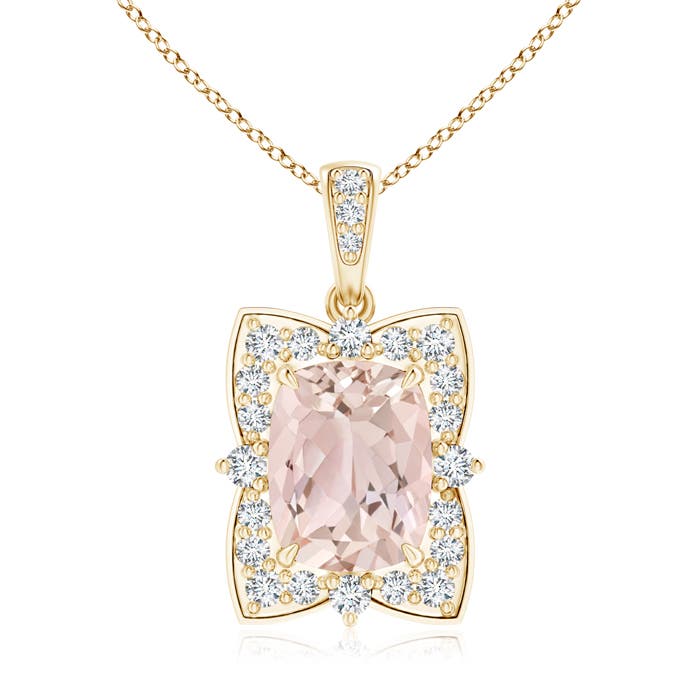 A - Morganite / 2.14 CT / 14 KT Yellow Gold