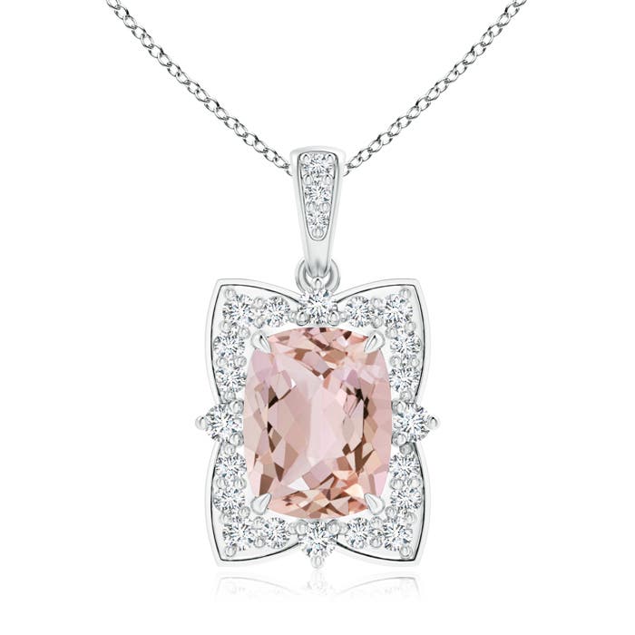 AA - Morganite / 2.14 CT / 14 KT White Gold