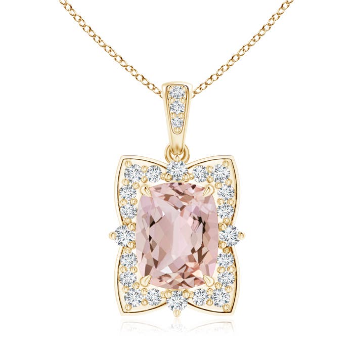 AA - Morganite / 2.14 CT / 14 KT Yellow Gold