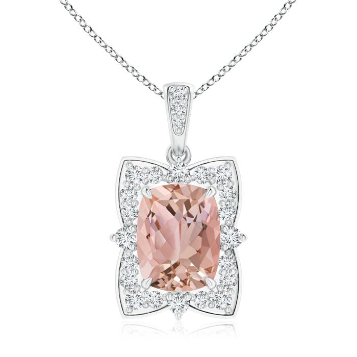 AAAA - Morganite / 2.14 CT / 14 KT White Gold