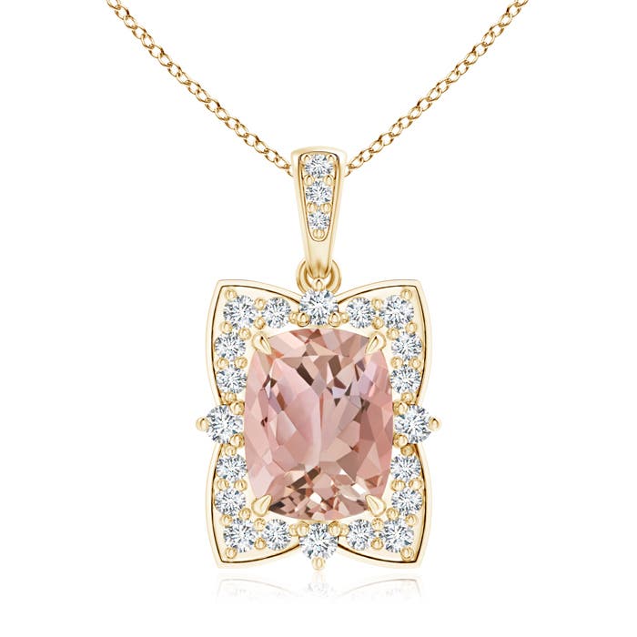 AAAA - Morganite / 2.14 CT / 14 KT Yellow Gold