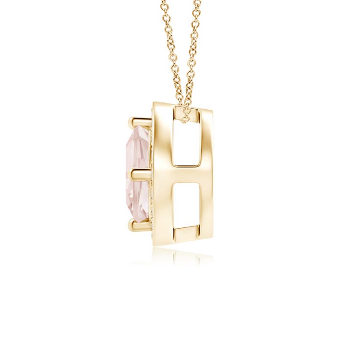 A - Morganite / 0.54 CT / 14 KT Yellow Gold