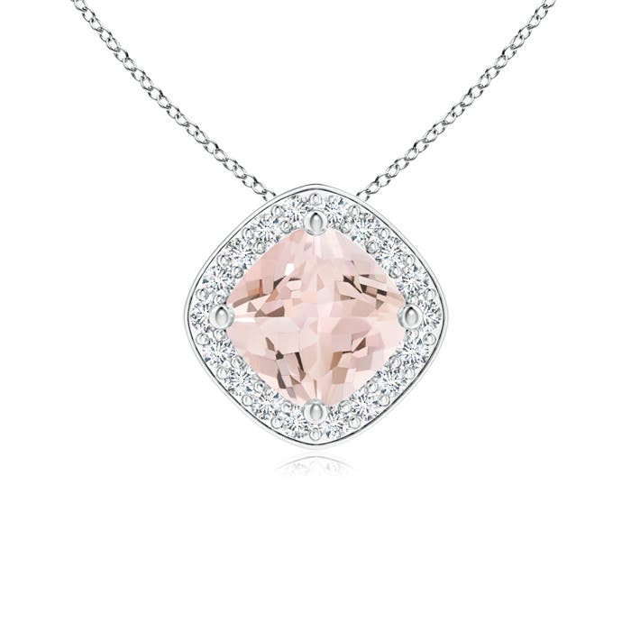 AA - Morganite / 0.54 CT / 14 KT White Gold