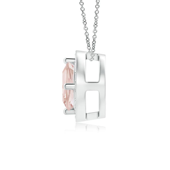 AA - Morganite / 0.54 CT / 14 KT White Gold