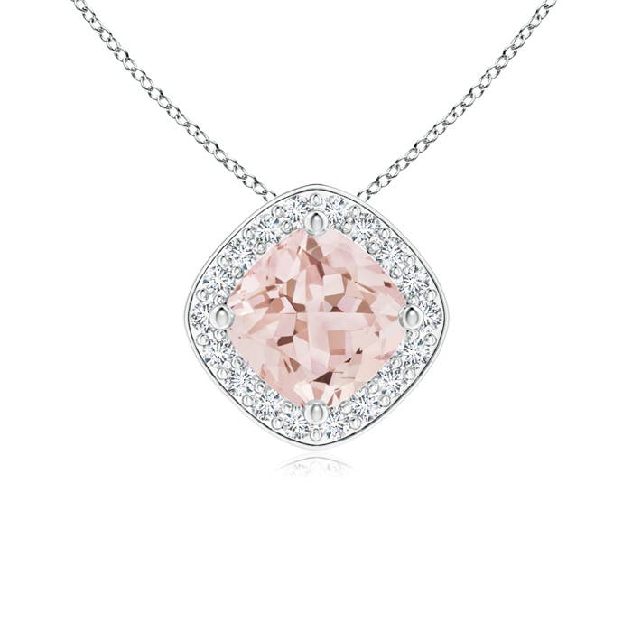 AAA - Morganite / 0.54 CT / 14 KT White Gold