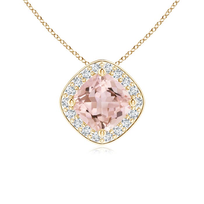 AAAA - Morganite / 0.54 CT / 14 KT Yellow Gold