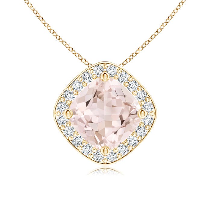 A - Morganite / 0.87 CT / 14 KT Yellow Gold