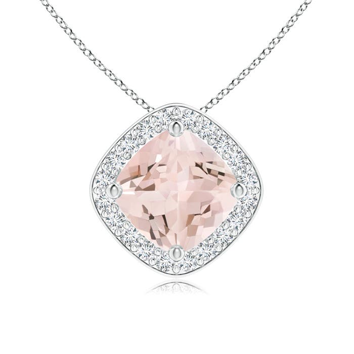 AA - Morganite / 0.87 CT / 14 KT White Gold