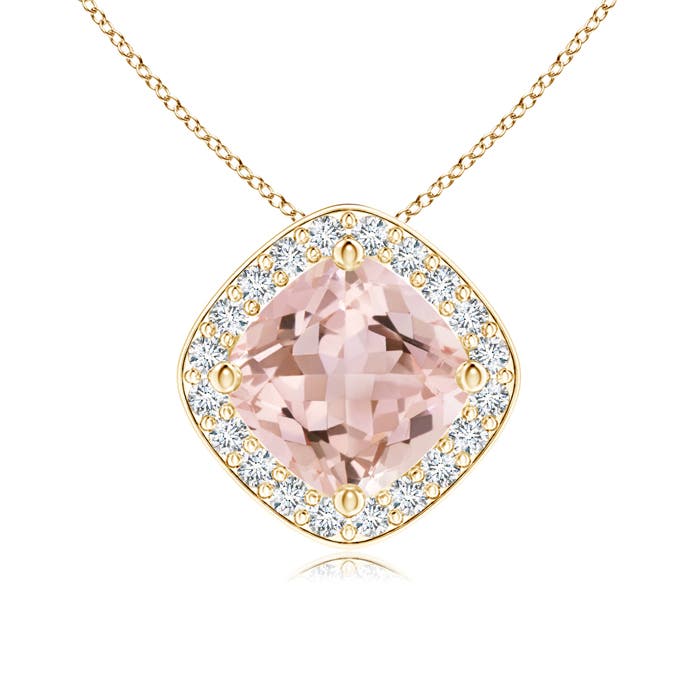 AAAA - Morganite / 0.87 CT / 14 KT Yellow Gold