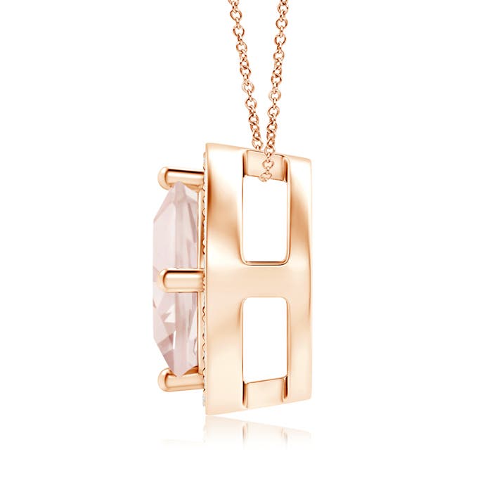 A - Morganite / 1.36 CT / 14 KT Rose Gold