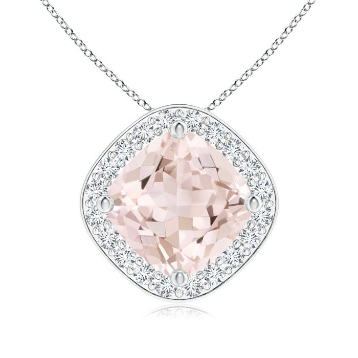 A - Morganite / 1.36 CT / 14 KT White Gold