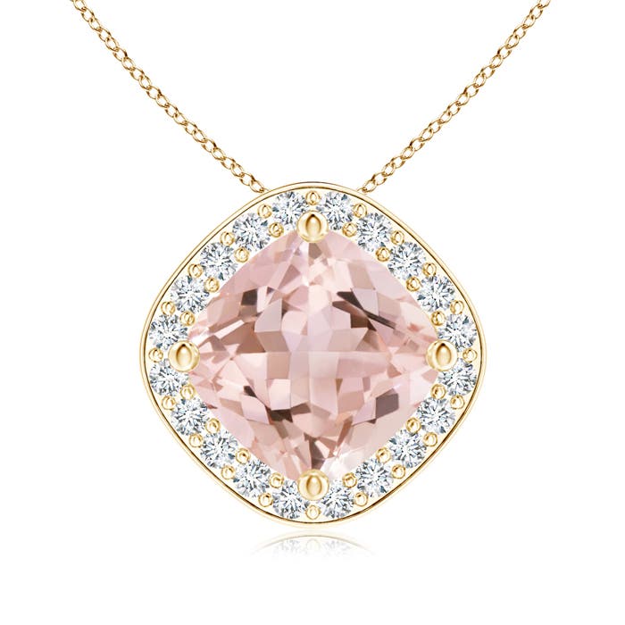 AAAA - Morganite / 1.36 CT / 14 KT Yellow Gold