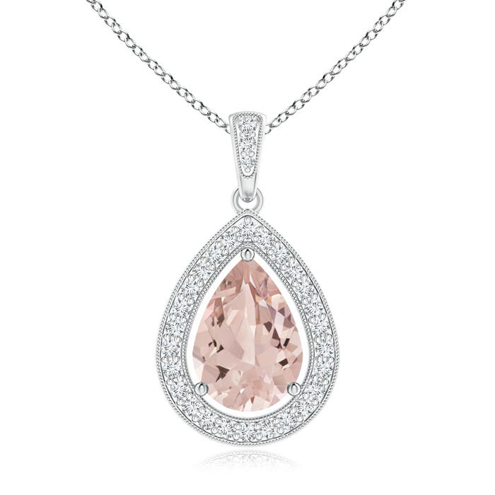 AA - Morganite / 1.84 CT / 14 KT White Gold