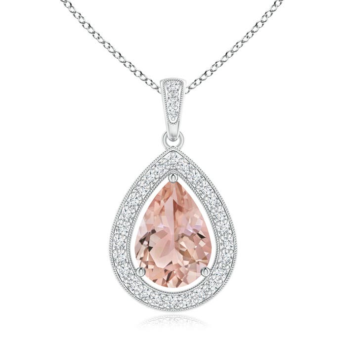 AAA - Morganite / 1.84 CT / 14 KT White Gold