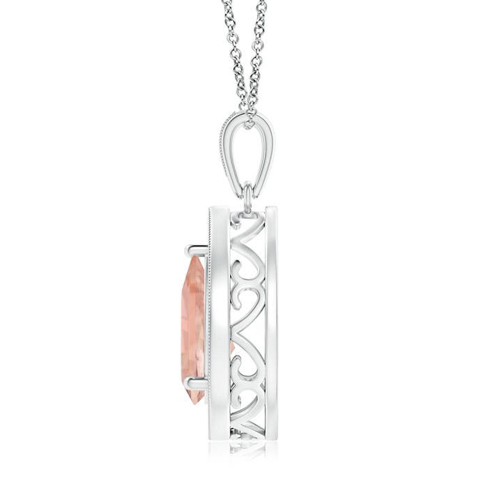 AAA - Morganite / 1.84 CT / 14 KT White Gold