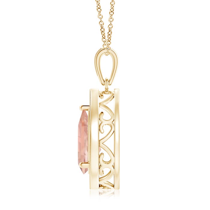 AAA - Morganite / 1.84 CT / 14 KT Yellow Gold