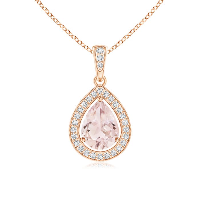 A - Morganite / 1.1 CT / 14 KT Rose Gold