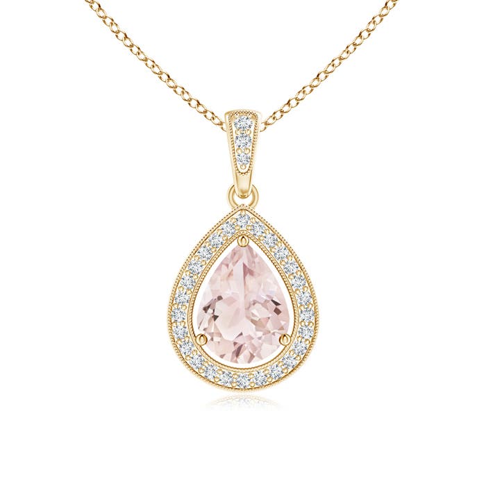 A - Morganite / 1.1 CT / 14 KT Yellow Gold