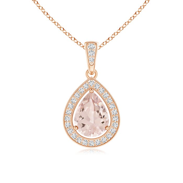 AA - Morganite / 1.1 CT / 14 KT Rose Gold