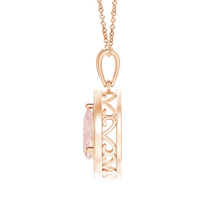 AA - Morganite / 1.1 CT / 14 KT Rose Gold